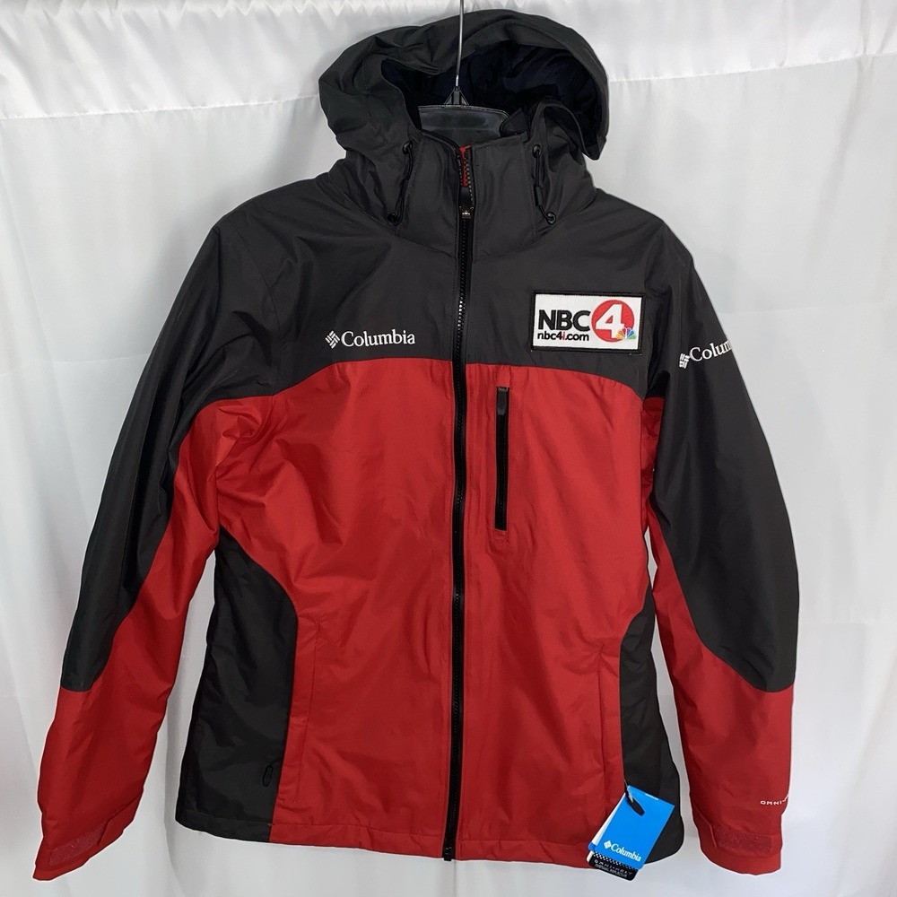 NWT Columbia Women's Category Five 2.0 Interchange Jacket Red NBC 4 Columbus OH